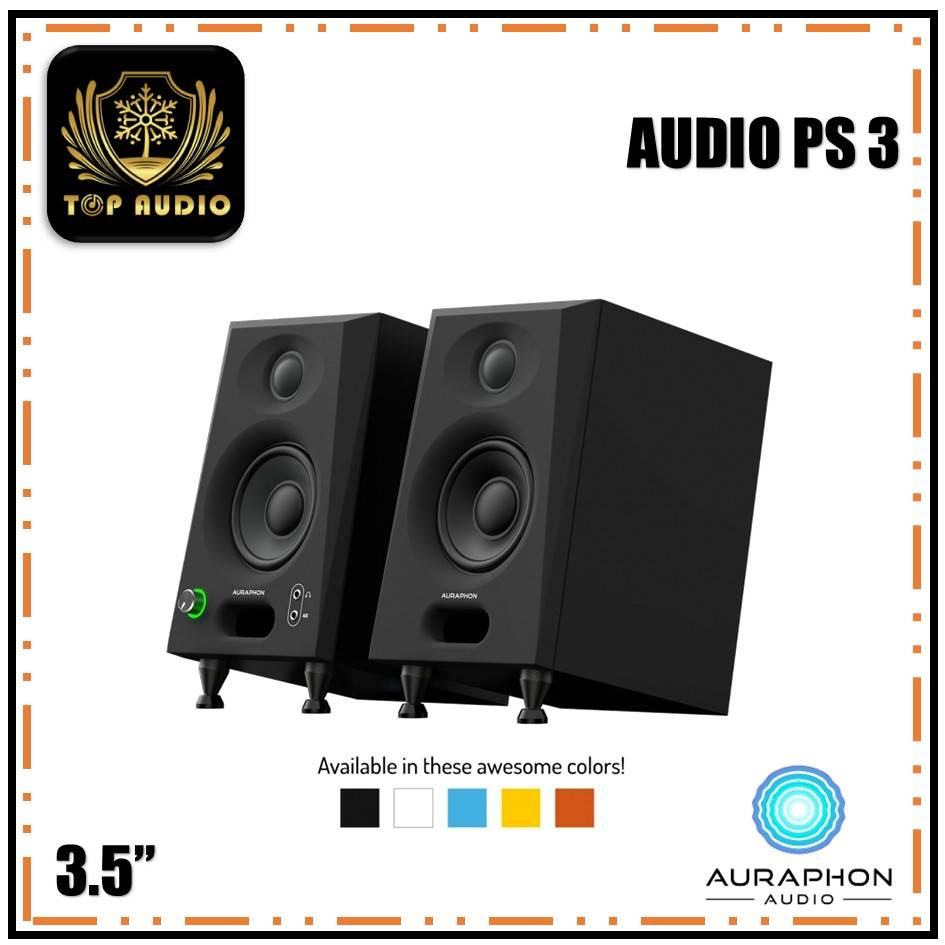 Auraphon Audio PS3 Powered Bookshelf Speaker